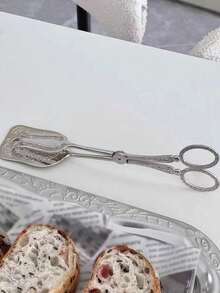 1pc European Style Embossed Cake/Pastry Clip, Retro Bread Clip, Precise Afternoon Tea/Dessert Fruit Clip