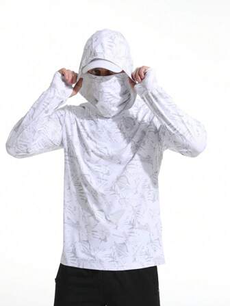 Abbigliamento da pesca estivo protettivo anti-UV per esterni, camicie da pesca/equitazione in seta di ghiaccio traspiranti