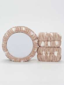 SHEIN X Milania 3pcs Headband Set, 1pc Headband & 2pcs Wristbands, For Washing Face, Facial Cleansing, Makeup Application, Makeup Removal, Travel, Suitable For All Skin Types