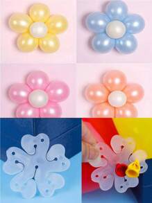 30 Flower Pattern Balloon Tie Clips-Holiday Supplies-Party Gadgets-Balloon Picture Assembling Tools-Birthday Decoration.