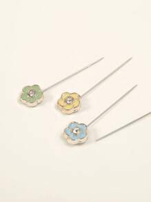 20 piezas de Broches elegantes de estilo francés para pañuelos, Clips multicolor para pañuelos, Alfileres de barra para uso diario