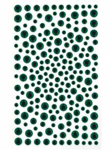 1pc Multi-Size Green 3D Faux Gem Face Jewels Stickers, DIY Music Festival Y2K Makeup Costume Party Facial Gems Decor