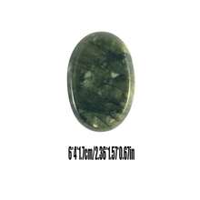 1pc Heated Massage Stone, Spa Therapy Basalt Stone For Beauty Salon, Foot Bath, Wellness Center, Full Body Scraping Gua Sha - Army Green - View 18
