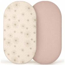 2 Packs Muslin Bassinet Sheets, Flexible For Different Cradle And Bassinet Mattress, Cotton Bassinet Sheets Fitted For Boys And Girls