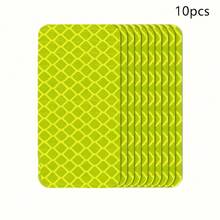 10pcs Universal Reflective Stickers, Cycling Accessories, Reflective All Light Sources Reflective Decorative Stickers
