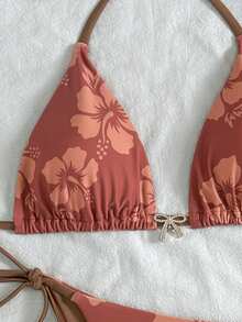 Bikini 2 mảnh họa tiết hoa dành cho nữ 2025, phong cách Châu Âu & Mỹ - Nhiều màu - Xem 3