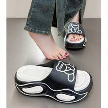 女士拖鞋防滑柔软厚EVA鞋底，休闲简约家居拖鞋，夏季