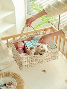 1 件装婴儿尿布包多功能防水尿布更换背包，大容量可折叠妈妈包，适合所有季节 - 藍色 - 查看 1