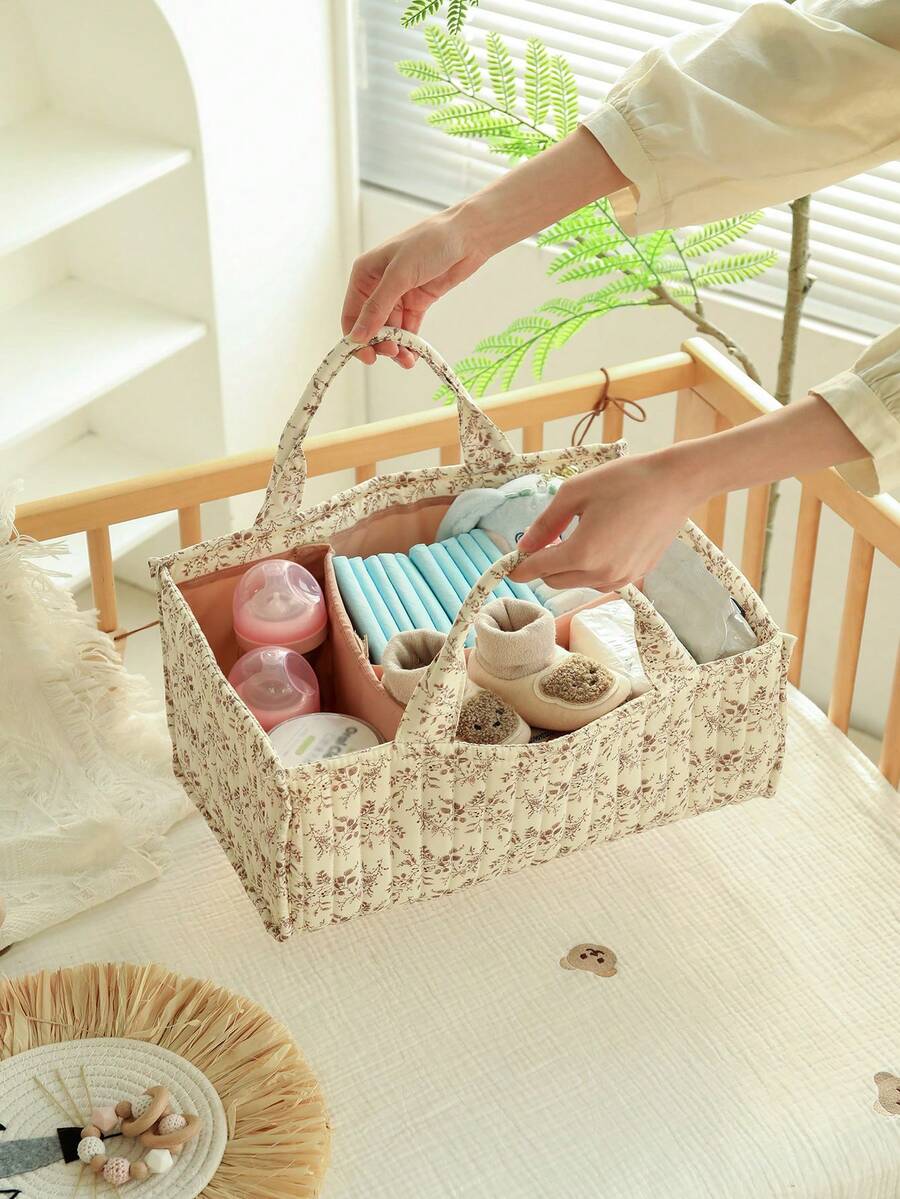 1 件装婴儿尿布包多功能防水尿布更换背包，大容量可折叠妈妈包，适合所有季节 - 藍色 - 查看 1