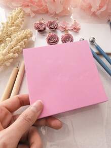 10*10cm Large Flower Making Sponge Mat - High-Resilience, Uncharged Plastic Tool For Thinning Fondant Petals, Shaping Clay & Pottery Crafts With Ease - Perfect For DIY Artisans And Craft Enthusiasts