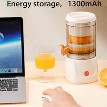 The New Juicer Is Wireless, Portable And Multifunctional. The Juicer Is Fully Automatic For Small Household Use, And It Is Convenient To Charge And Discharge Pulp Quickly. - White - View 8