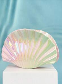 1pc Gradient Color Shell Hair Clip, Vacation Style Hair Accessory, Large Size Claw Hair Clip, Summer Maritime Design Hair Clips Hair Jaw Clip Hair Clamps Hair Clutch Hair Catcher Clip