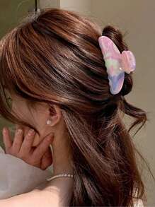 3 Stück/1 Stück zuckersüße Haarklammer in Pastellfarben - Extra starke Haarklammer für dickes Haar, süßer Wellen-Haarclip im Y2K-Stil für Mädchen, süße Hochsteckfrisuren-Accessoires für Schule & Strand Rückkehr zur Schule, Schule