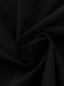 LEDUNTINO 男士休闲卡其色衬衫，运动风，纯绿色，适合送给丈夫/男友，男士短袖 Polo 领拉链口袋衬衫，春夏款 - 黑色 - 查看 11