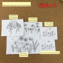 A Set Of Lace Embroidered Jeans Pocket Decoration Set, DIY Mixed-Color Fabric Craft Set With Calico, English Manual, Sewing Needle, Thread - All-Season Flower-Themed Decoration Set