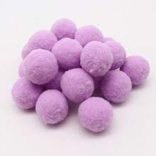 High-Elastic 3cm Fluffy Pompoms Balls 30mm Soft Pom Poms For Hobby Supplies And DIY Creative Arts Crafts Party Making Decoration 21pcs (20g) - Multicolor - View 5