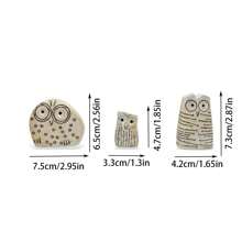 Nuevo conjunto de estatuas y esculturas decorativas simples de búho para decorar estanterías, el hogar y el balcón