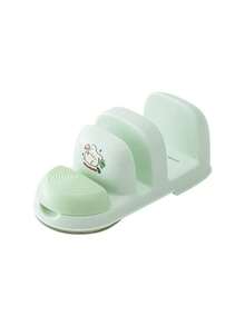 1 pieza Estante de ventosa para tapaderas de ollas, organizador de almacenamiento de cocina, soporte para utensilios de hogar - Multicolor - Ver 6