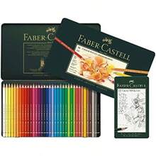 Polychromos Colouring Pencils Various Designs To Choose From 36 Metal Case + 12 Castell 9000 Green 1 - Green/Black1 - View 5