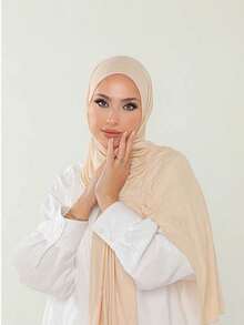 1pc Women's Elegant Solid Lightweight Polyester Summer/Spring/Autumn Versatile Shawl - Multicolor - View 16