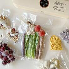 4 Rolls/Set Or 2 Rolls/Set, Vacuum Sealing Bags, Food Storage Containers, Vacuum Preservation Bags, For Food Preservation, Sealing Meals, Ideal For Vacuum Storage, Meal Prep Or Vacuum Cooking, Household Kitchen Supplies, Food Storage Sealing Bags, Kitchen Storage, Kitchen Organization, Vacuum Storage Bags, Food Storage, More Convenient Than Refrigerator Racks, Microwave - Transparent - View 7