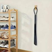 1 extra langer flexibler Plastik-Schuhlöffel, Schuhlöffel, löffelförmiges Schuh-Accessoire, verschiedene Farben, komfortabler und praktischer Schuhhelfer, geeignet bei Rücken- und Mobilitätsproblemen