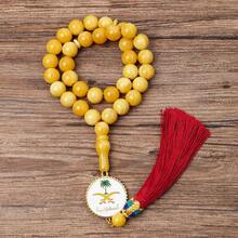 1 件圆形生命树设计阿拉伯 Tasbih Misbaha 伊斯兰祈祷珠，斋月开斋节的优雅配饰，日常穿着和派对，冥想和祈祷的传统精神珠宝 - 2 - 查看 3