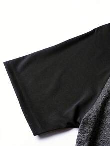 ALTZTAR Men's Raglan Henley Neck Short Sleeve T-Shirt, Casual Retro - Grey - View 7