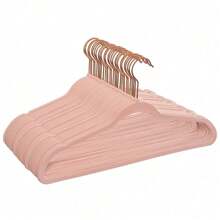 Velvet Clothing Adult Hangers, 30 Pack, Pink, Space Saving