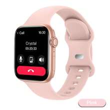 Hot 1pc Silicone Strap Sport Smart Watch For Teenagers, 1.44" Touchscreen Electronic Smart Watch, Call Function, Step Counter, Calorie Tracking, Multiple Sport Modes, Alarm & Notification Alerts, Compatible With Android & IOS, Suitable For Gifting, Sports, School, Parties, Comes In Various Strap Options, 90mAh/220mAh
