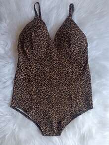 V-NECK STRAP-ON BODYSUIT With Suplex Cups - Gold - View 1