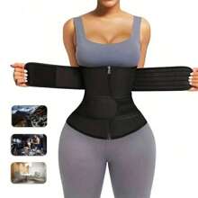 1 pièce Gaine de taille pour femme, Ceinture de gaine, Ceinture de sudation pour sauna, Ceinture de taille pour sport, Amincisseur de taille, Sculpteur de taille, Accessoire d'entraînement abdominal pour le fitness, Accessoires Fajas Lumbares