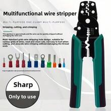 Multifunctional Staking Tool - Electrician's Wire Stripper With Spring Clamp, For Network And Crimp Applications - Wire Strippers - View 4