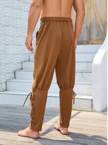 Pantaloni casual da uomo in stile medievale da pirata, per interpretazioni di ruoli, periodo rinascimentale