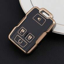 1 Pc Key Fob Cover TPU Car Key Case With Keychain 360 Degree Protection Shell For GMC For Chevrolet For Suburban For Tahoe For Yukon Exquisite High-End Keybag Suitable For Both Men And Women - Big Keychain - View 2