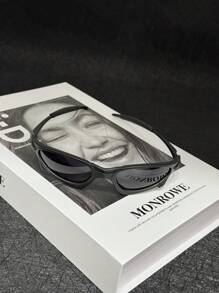 Unisex Y2K Cyberpunk Style Glasses, Fashionable Night Vision Yellow Frame Glasses