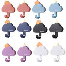 1 Pc Sun Moon Adhesive Hook No Hole Door Rear Wall Hanging Strong Load Bearing Party Activities No Trace Hook