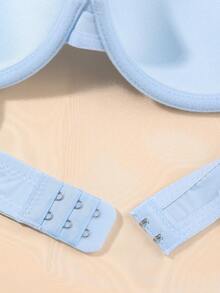 10pcs/Set Women's Solid Color Underwire Bras, Simple & Comfortable Lingerie Set - Multicolor - View 6