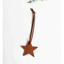 1pc Unisex PU Leather Five-Pointed Star Charm, Bag Pendant Leather Ornament, Gift Key Chain - Multicolor - View 19