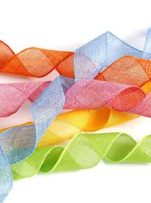 4pcs Colorful Holiday Decoration Ribbons, Birthday Party Decoration Webbing, Party DIY Bow Decoration Ribbons, Gift Wrapping Ribbons, Multiple Colors Available, Suitable For Birthday Parties, Graduation Season, Back To School Season, Holiday Celebrations, Weddings