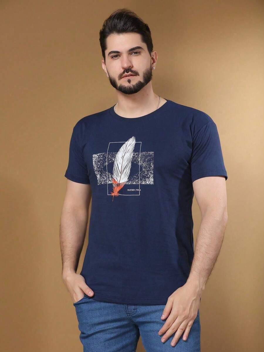 Men's Basic T-Shirt 100% Cotton Shirt Premium Knit Blouse New Release