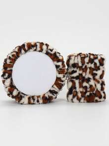 SHEIN X Milania 3pcs Headband Set, 1pc Headband & 2pcs Wristbands, For Washing Face, Facial Cleansing, Makeup Application, Makeup Removal, Travel, Suitable For All Skin Types