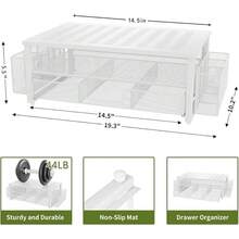 Monitor Stand Riser, Desk Organizer With Drawer And Pen Holder, 2-Tier Computer Stand, Desk Accessories & Workspace Organizers(White) - White - View 2