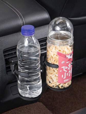 Portabicchiere per auto pieghevole da bocchetta aria - Portabevande multifunzionale realizzato in materiale ABS, con capacità di carico fino a 1 kg, che può contenere in sicurezza tazze e bottiglie, facile da installare e rimuovere