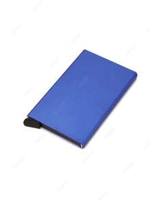 Cartera de aluminio metálico minimalista con protección RFID anti-robo para tarjetas de crédito e identificación, estuche portátil para tarjetas, billetera para hombres y mujeres