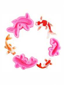 Koi Fish Silicone Mold Fish Candy Gummy Mold Small Chocolate Baking Mold Tool For Cake Decoration Candle Mold - KC-A-784 - View 5