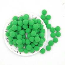 65個 (20g) 2cm 蓬鬆迷你毛球，20mm 高密度毛球，適用於手工藝、珠寶製作配件、衣飾裝飾、家居裝飾 - 彩色 - 查看 21