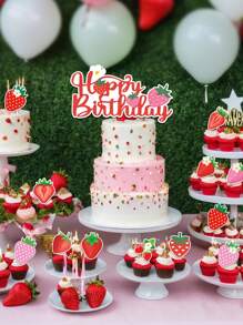 25 Pieces Of Bee Cake Decoration Cupcake Decoration - Birthday Party Decoration Theme Happy Birthday Bees, Bumblebees Decoration Desktop Center Decoration - Suitable Party Supplies Party Gifts