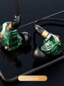 QKZ SK8 Heavy Bass Headphones Computer Gaming Wire Control With Wheat Sports In-Ear Lol Gaming Earbuds 3.5mm Jack