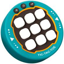 1pc Handheld Tic-Tac-Toe Game, Made Of ABS Material, 3 Game Modes, Strategy & Logic Toy, Birthday Gift For Teenagers, Portable Mini Intelligence Game